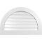 Ekena Millwork Round Top Surface Mount PVC Gable Vent: Functional, w/ 3-1/2"W x 1"P Standard Frame, 36"W x 24"H GVPRT36X2401SF - alternate 1